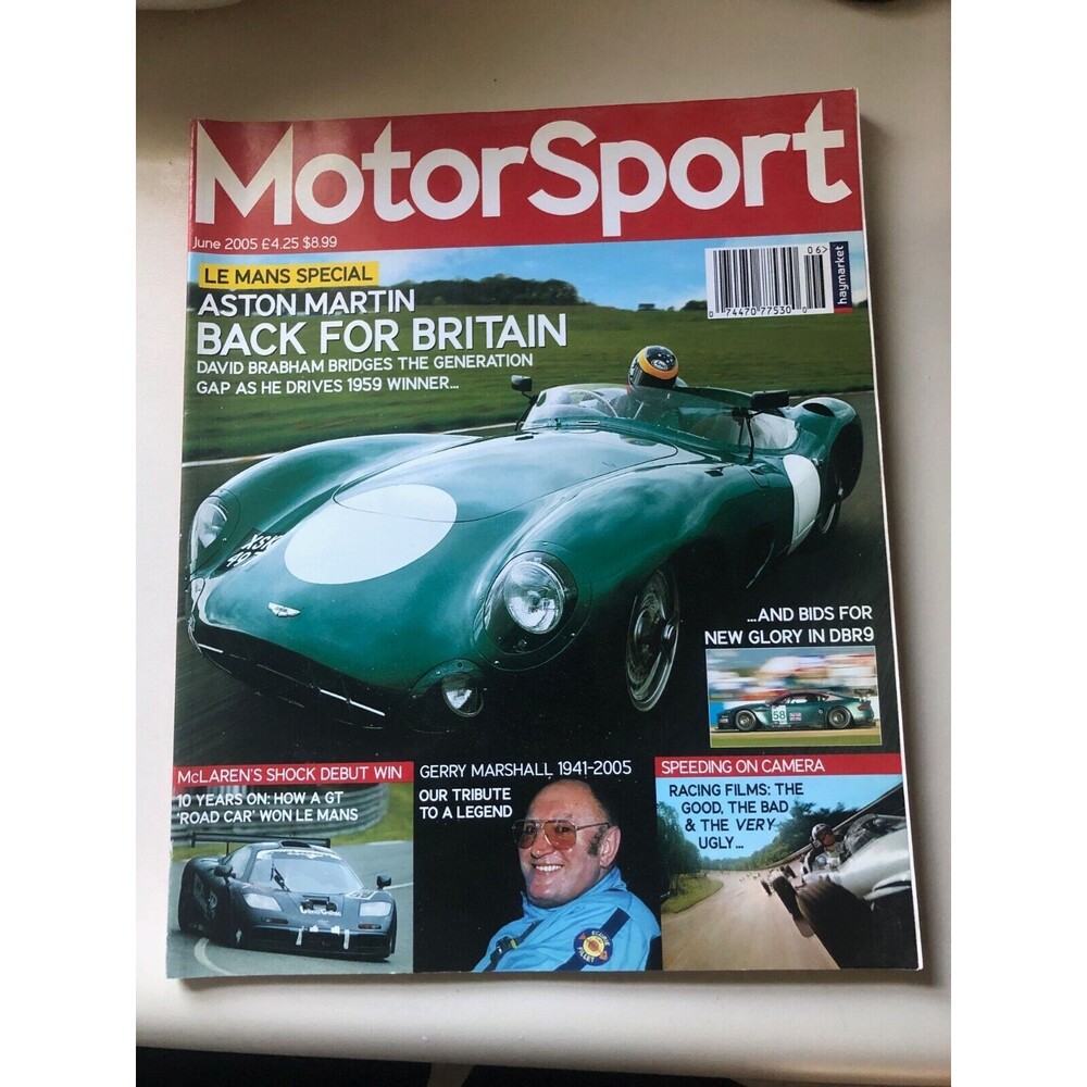 Motor Sport Magazine Aston Martin Gerry Marshall Tribute June 2005
